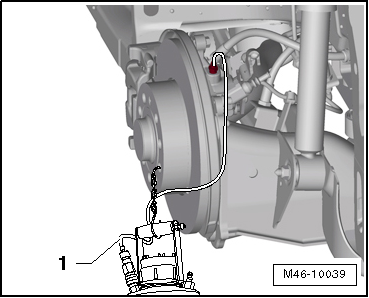 Steuergerät für ABS -J104- und Hydraulikeinheit für ABS -N55- ausbauen