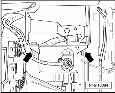 Sensoreinheit für ESP -G419- aus- und einbauen 