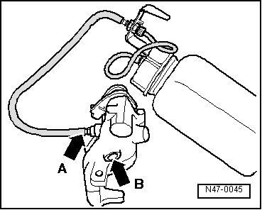 Bremssattel vorentlüften