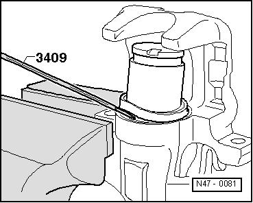 Kolben für Bremssattel CII 41 aus- und einbauen