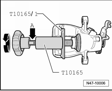 Kolben für Bremssattel CII 41 aus- und einbauen