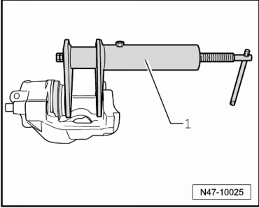 Kolben für Bremssattel FN 3 aus- und einbauen