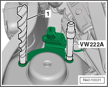 Halter für Karosseriebeschleunigungsgeber vorn links/rechts -G341/G342- ersetzen