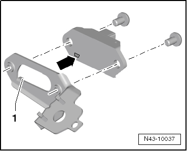 Montageübersicht: Stoßdämpfer für adaptive Fahrwerksregelung DCC