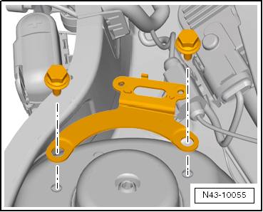 Halter für Karosseriebeschleunigungsgeber vorn links/rechts -G341/G342- ersetzen