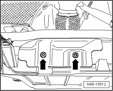 Achslenker mit Lagerbock aus- und einbauen (linke Seite für Fahrzeuge mit Doppelkupplungs- oder Automatikgetriebe)