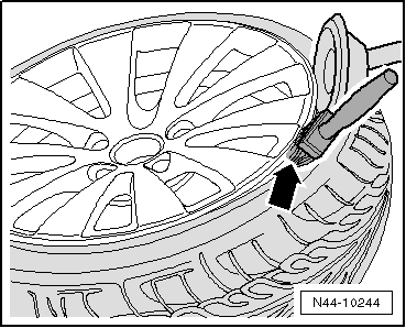 Reifen abdrücken