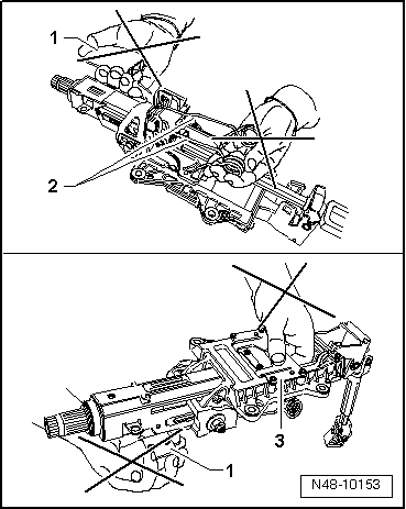 Handhabung und Transport der Lenksäule bis Modelljahr 2010