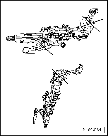 Handhabung und Transport der Lenksäule bis Modelljahr 2010
