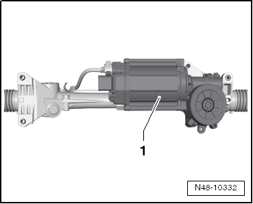 Lenkgetriebe aus- und einbauen, Linkslenker (Generation 3) Modelljahr 2009 bis Modelljahr 2010