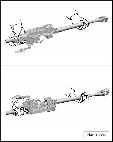 Handhabung und Transport der Lenksäule ab Modelljahr 2011