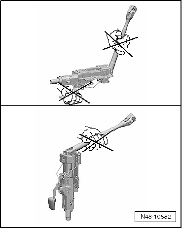 Handhabung und Transport der Lenksäule ab Modelljahr 2011