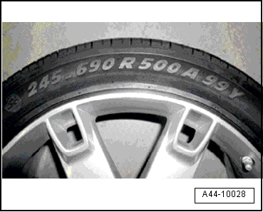 Beschriftung auf der Seitenwand des Reifens, Reifen mit Notlaufeigenschaft (PAX)