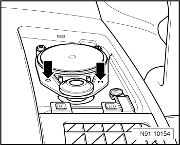 Vorgehensweise für den Einbau geänderter Lautsprecher in Fahrzeuge bis 04.03