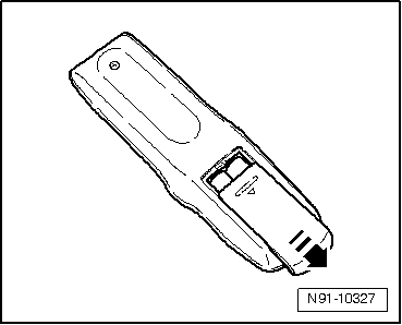 Batteriewechsel in der Fernbedienung