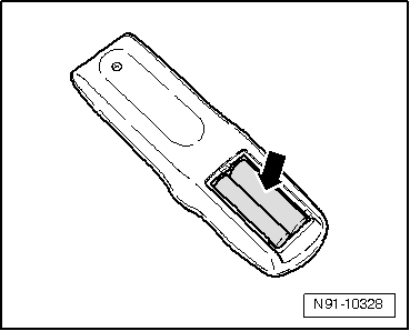 Batteriewechsel in der Fernbedienung