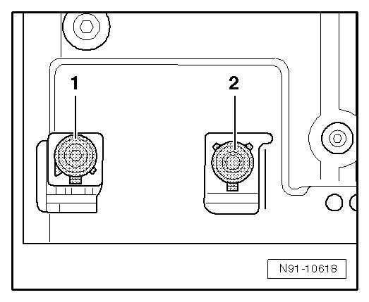 Steckverbindung 5 und 6, Antennenanschlüsse