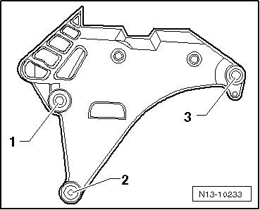 Motorhalter aus- und einbauen, Touran