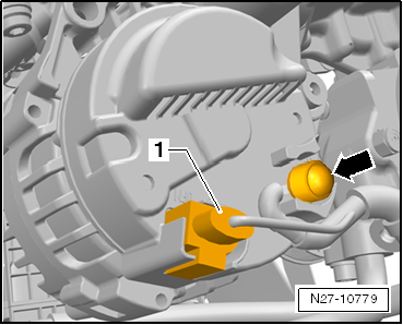 Drehstromgenerator aus- und einbauen, 1,2 l TSI-Motor