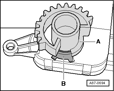 Stellmotor der Staudruckklappe -V71- aus- und einbauen