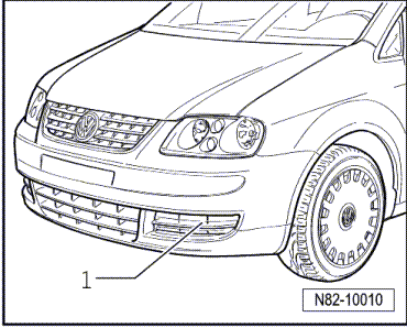 Temperaturfühler für Außentemperatur -G17- aus- und einbauen