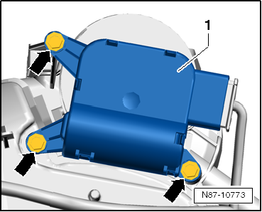 Stellmotor für Luftverteilerklappe -V428- aus- und einbauen