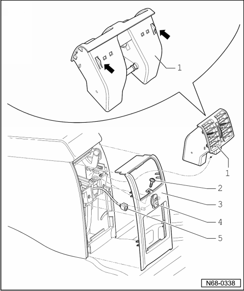 Mittelarmlehne, Ausstattungsversion