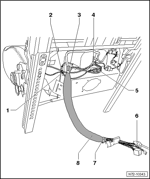 Lehne, Beifahrersitz mit Durchladefunktion, aus- und einbauen