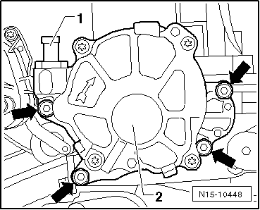 Unterdruckpumpe aus- und einbauen