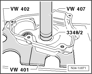 Deckel für Getriebegehäuse in Stand setzen